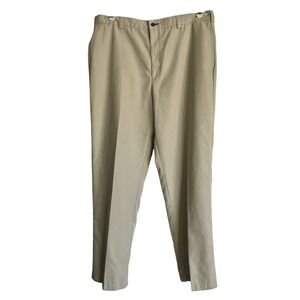 Tommy Hilfiger Men's Dress‎ Pants Size 38x30 Tan 100% Microfiber Polyester Light
